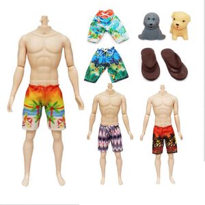 Kleding voor Ken Doll 8 Items /Lot Kids Toys Kawaii Miniatuare Dollhouse Accessories Beach Summer Toys Pet Shoes voor Barbie Lover