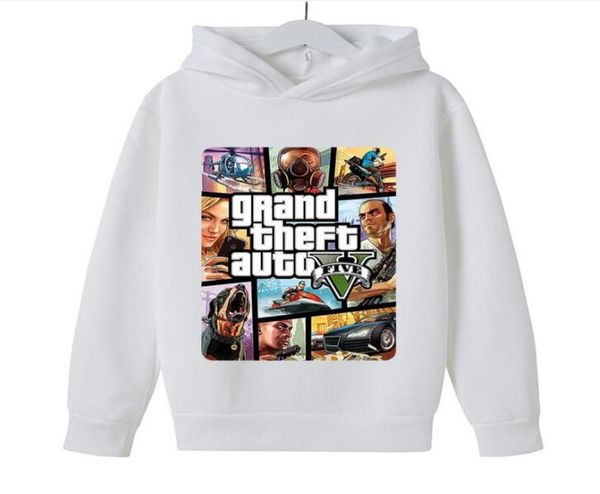 Ropa para adolescentes Ropa para niños GTA 5 sudaderas con capucha de algodón Chaqueta estilo callejero de manga larga Sudadera unisex para niños Niñas Pullo3127839