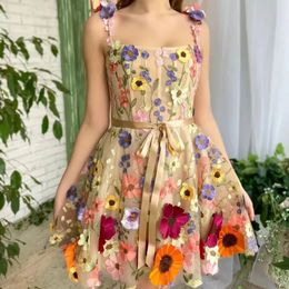 Kleding voor dames Driedimensionaal bloemborduurpakket voor dames Hippe sexy jurk Mode Y2k 240401