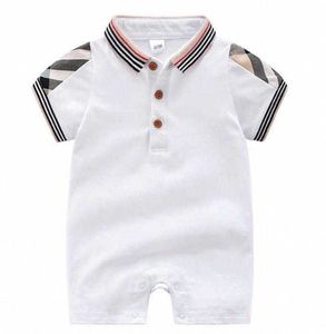 Kleding Meisjes Kinderen Jongens Designer Korte Mouw Romper 100% Katoen Kinderbabykleding Baby Baby Meisje Jongen Clothes45pu