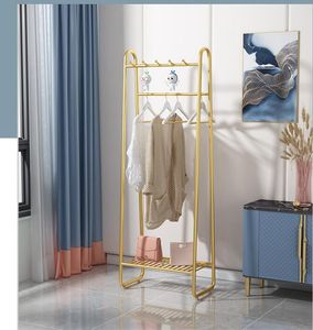 Cintre léger luxe tissu rack chambre meubles sol debout simple ménage nordique vêtements racks moderne