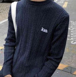 Vêtements à capuche Kith Meisweater British College Style Botting Fothing Pullover Men039s Fallwinterlm533961811