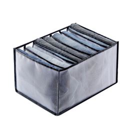 Vêtements Organisateur Paniers Jeans Boîte De Rangement Organisateur Armoire Tissu Compartiments Stockés Chaussettes Sous-Vêtements Soutiens-gorge zxf75