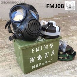 Vêtements 08 Type de protection nouveau masque à gaz irritant CS masque à gaz anti-pollution nucléaire chimique type FMJ08 masque à gaz respirateur HKD230828
