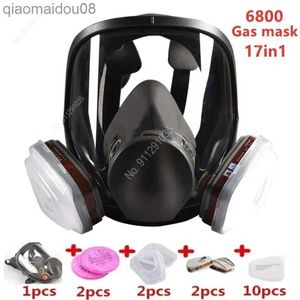 Masque à gaz à interface de protection pour vêtements 3 avec filtre en coton et boîte respirateur facial complet HKD230828