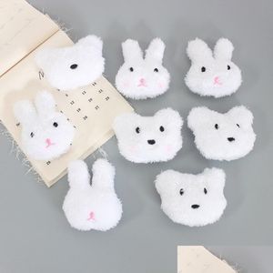 Kledingaccessoires voor pluche spullen JK Leuke cartoon Eyeless Bear Big White Rabbit Broche Doll Blush Diy Plushs Drop levering speelgoed Dhntg