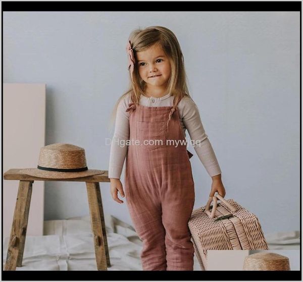 Vêtements bébé maternitébrg Ins Australie Style coréen bébé enfant en bas âge enfants salopette en lin biologique coton né combinaisons bretelles Bel3665046