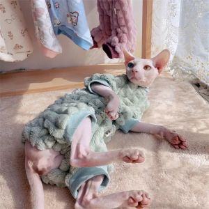 Kleding Jas Sphynix Trui Kattenkleding Kat Haarloos Voor Jas Coltrui Warm Sphynx Kat Fleece Winter Verdikking Comfort Elegant