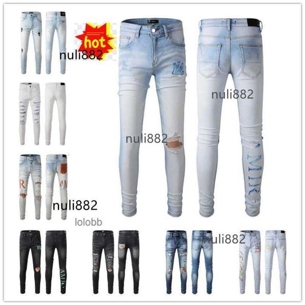 Vêtements COOLGUY 2023 pantalons nouveaux pantalons AmiRis arrivées Jean trous amirly Jean hommes motard luxe homme concepteur Denim XTN3