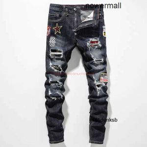 Vêtements Denim Hommes Wornout Plein Youth Amires Jeans Philipps Pantalons High Amies New pp Pp Trend Tattered Jeans Washed Street Fashion Designer Trend Distressed R JNYI