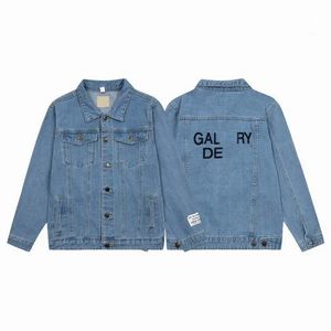 Kleding Designer Galleries Heren en Dames Denim Jacket Heren Casual Autumn/Winter Brand Fashion Luxury Back Gedrukt Jacket Designer Clothing Jacket