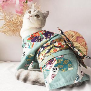 Vêtements chien chat Kimono Style japonais Costume chien ensembles Corgi Shiba Inu caniche noël pâques pour chien vacances Costumes Cosplay