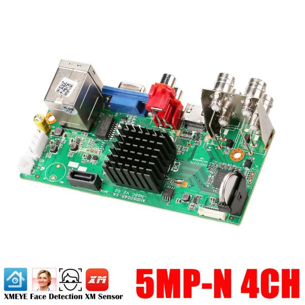 Ropa DVR 4CH 5 en 1 CCTV DVR Recorder Board TVI CVI AHD CVBS AHD Camera Recordadora de video digital XMEYE Sistema CCTV Soporte 2MP 5MP