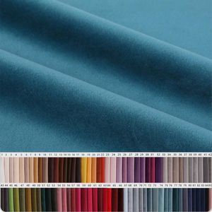 Tissu d'habillement en velours hollandais, largeur 150cm, rembourrage pour meubles, rideau de canapé, noir, blanc, rouge, vert, bleu, rose, au mètre