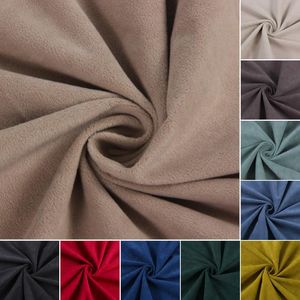 Tissu d'habillement en velours peluche, 150cm de largeur, rembourrage polaire granulaire pour canapé en tissu, Beige, gris, vert, bleu, rouge, au mètre