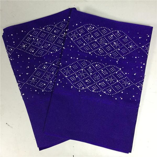 Tecido de roupas grande venda moda aso oke africano headtie gele envoltório com pedras dubai 2 pc/set muitas cores disponíveis 30