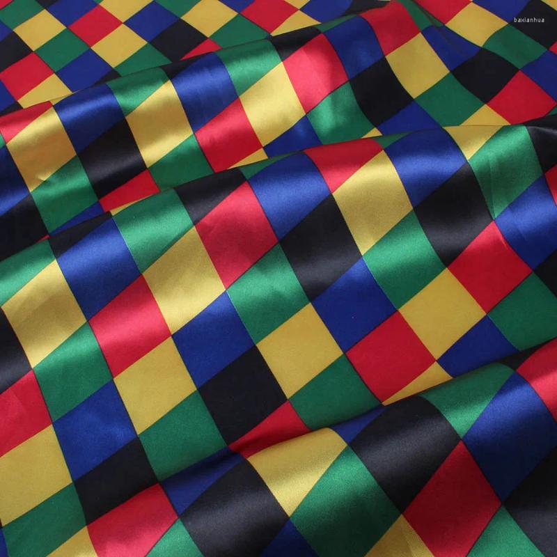 Одежда Ткань Костюм Клоуна Изготовление Атласной Сценической Одежды 148 см на метр в горошек в полоску