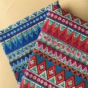 Tissu de vêtements Folk-personnalité motifs de coton imprimé en coton patchwork canvas matériau résistant