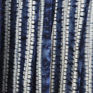 Kledingstoffen Hoogwaardige Pure katoenen stoffen Handgemaakte indigo tie-dyeing met planten blauw en wit patroon