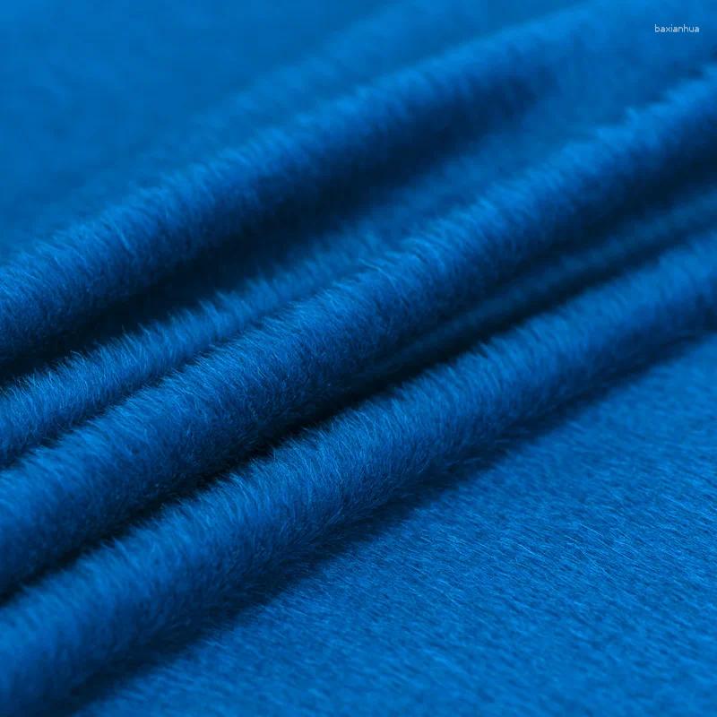 Ткань для одежды королевского синего цвета, роскошная ткань Suri Alpaca с высоким содержанием ультра-концевого пальто, шерстяная ткань оптом