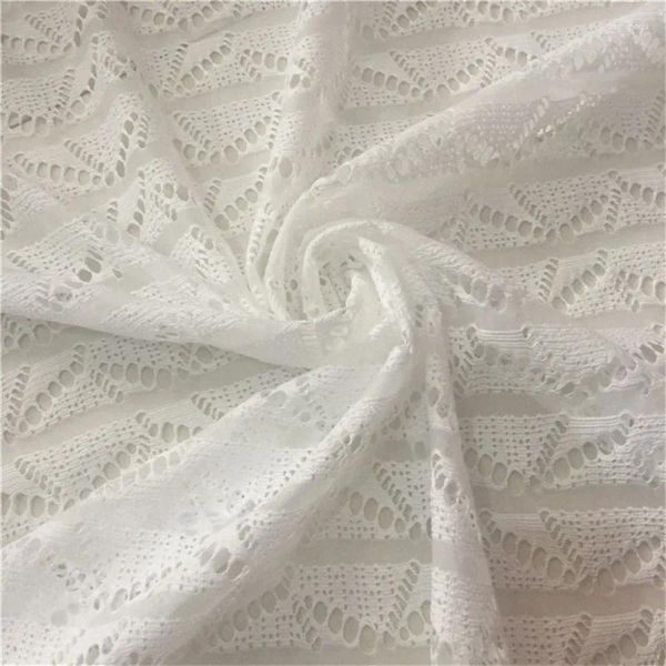 Vêtements tissu tissus entité magasin-vente lait soie soluble dans l'eau dentelle anneau creux tridimensionnel fleur robe tissus