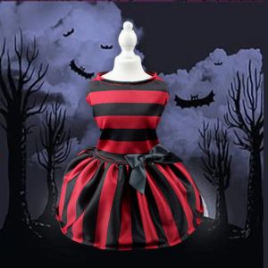 Vêtements Halloween Fournitures pour animaux de compagnie Vêtements Effrayant Sorcière Clown Cadeau Robe Coloré costume de chien de compagnie Noël Vacances mignon amusant robe de chat pour animaux de compagnie