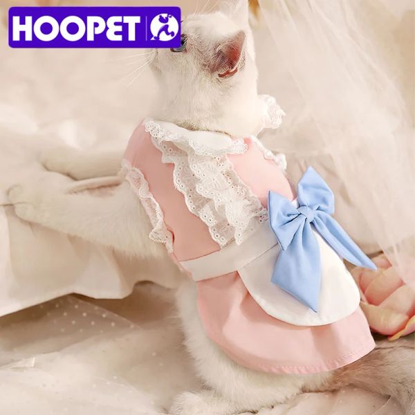 Vêtements HOOPET chat robe automne cheveux preuve Muppet chat bébé chat chaton animal de compagnie chat mignon robe de chambre printemps et automne jupe