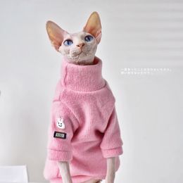 Ropa Ins Ropa de invierno para mascotas Ropa de gato Sphynx rosa dulce Disfraz cálido para perro XS Camisa de animal pequeño