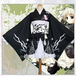 Kleding Japanse stijl vrouwen kimono elegante print bloem podiumvoorstelling kostuum vintage originele traditie yukata jurk cosplay gewaad