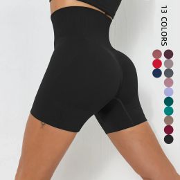 Ropa de punto sin costuras Scrunch Shorts levanta el trasero gimnasio Yoga desgaste mujer Fitness Leggings cortos cintura alta Running entrenamiento pantalones cortos deportivos