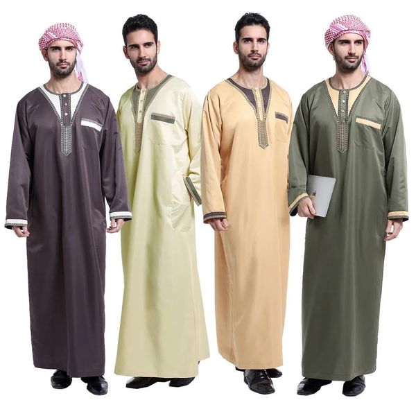 Vêtements Grande taille arabe musulman vêtements pour hommes Thobe arabe islamique Abayas Robe indien hommes caftan Robe hommes XXL XXXL grande taille vêtements