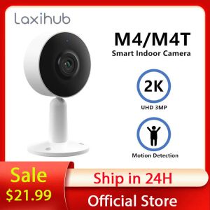 Vêtements Laxihub Surveillance IP Camera Mini Security Baby Monitor Indoor Cams Dog Cat Pet Motion Motion 3MP WiFi Camera 2K 1080P webcam