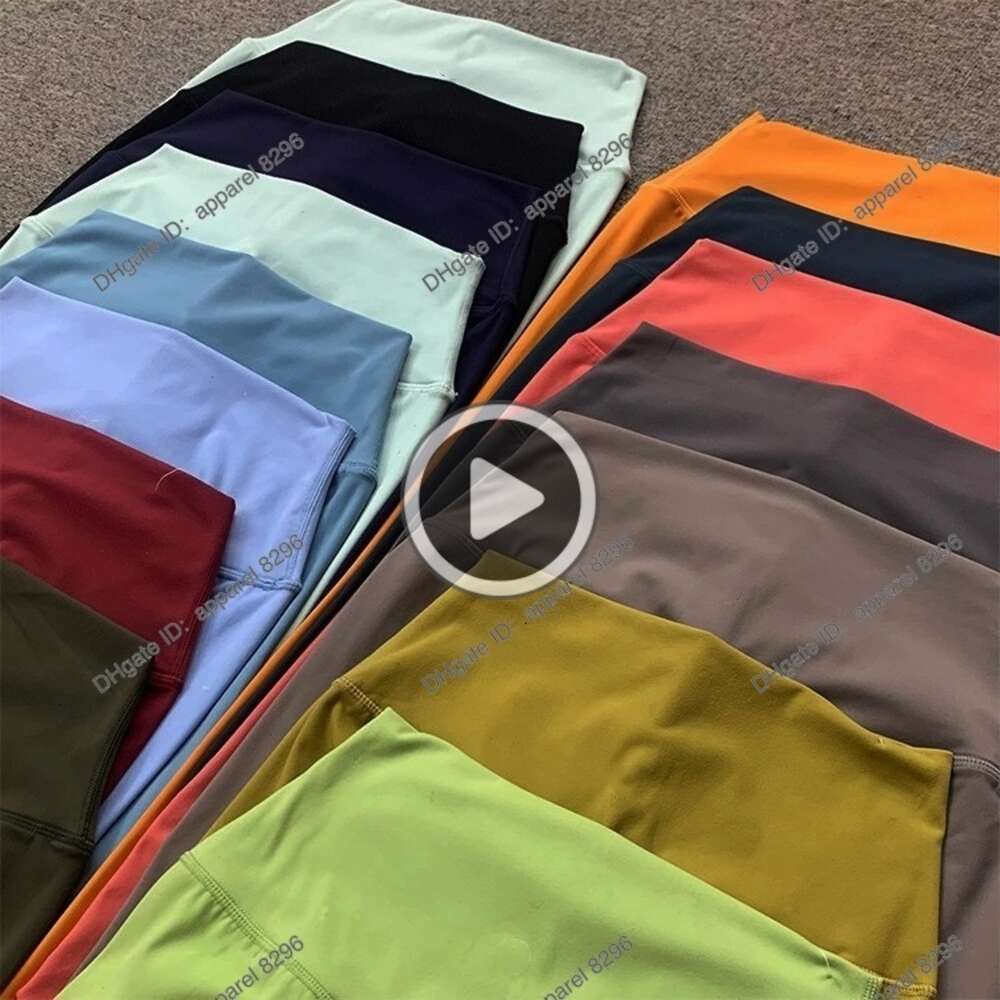 Ropa Leggings Chándal de mujer Pantalones de yoga Ligeramente cepillado Multicolor Pantalones deportivos finos ajustados Nalgas de color melocotón para mujer Joggers de fitness desnudos de nueve puntos