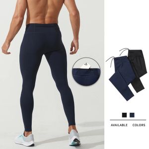 Kleding Heren Fitness Panty Workout Mannelijke Joggingbroek Gym Running Broek Heren Compressielegging Pocket Training Sport LongUnderwear