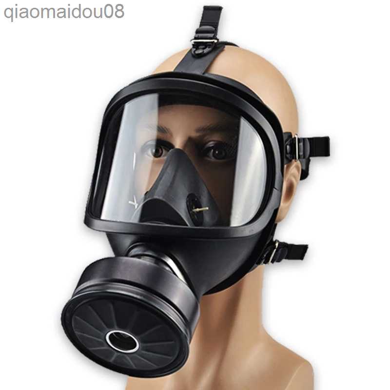 Kläder MF14/87 Gasmask för skyddstyp Full Face Mask Chemical Respirator Natural Rubber Filter Självprimande mask HKD230828