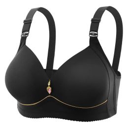 Vêtements Mom Brassiere sans anneau en acier respirant des dames rassemblées sous-vêtements non magnétiques minces minces