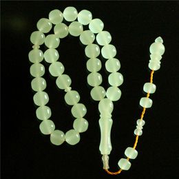 Kleding Moslim rozenkrans Tasbeeh Misbaha Glow in Dark 12*12mm Resin Amber Rosary kralen 33 Islamitisch gebed Tesbih