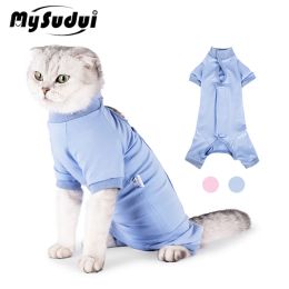Vêtements MySudui Limb Wraps Vêtements postopératoires pour chat Vêtements de stérilisation anti-léchage respirants Protection confortable des plaies Sevrage