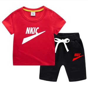 Ensemble de vêtements pour enfants garçons de 1 à 13 ans, t-shirt et Short respirants à manches courtes, tenue d'été pour bébés garçons