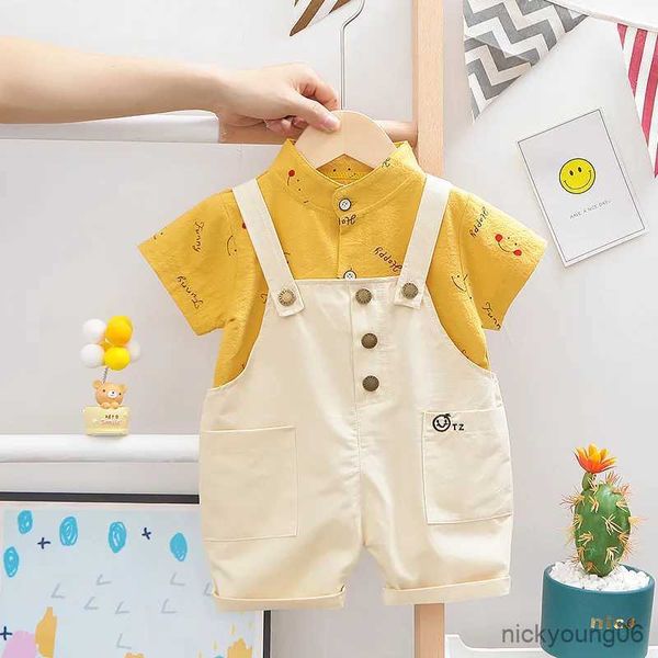 Ensembles de vêtements pour bébés garçons et filles de 0 à 4 ans, combinaisons d'été de qualité pour enfants, ensembles de chemises pour tout-petits