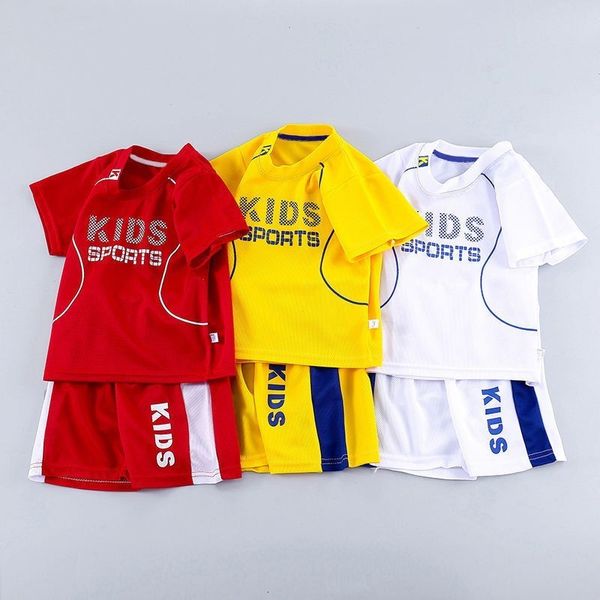 Ensembles de vêtements 1 2 3 4 5 ans enfants costume de basket-ball été garçon fille sport vêtements pour enfants pièce ensemble garçons t-shirt shorts tenues 230630