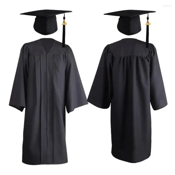 Ensembles de vêtements 1 robe de diplôme set mode Plus taille Graduation High School Robe Top Hat Party Party