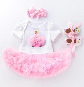 Ensembles de vêtements 1 an bébé fille infantile fête de baptême Tutu robe née filles 1er anniversaire tenue enfant en bas âge Boutique5592280