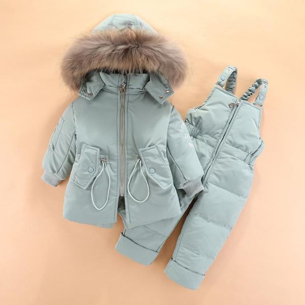 Conjuntos de ropa de invierno 2022 para bebé, traje de nieve con capucha para niño, chaqueta, abrigo, monos cálidos, conjunto de ropa de 1 a 4 años, mono para niño niña