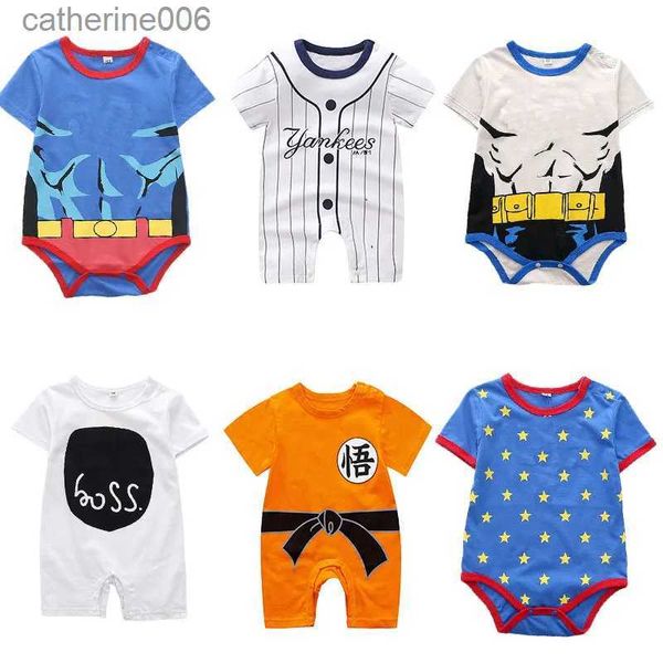 Ensembles de vêtements 2023 Coton bon marché Baber Baber Sober à manches courtes Baby Vêtements Summer Unisexe Clothes Baby Girl and Boy Jumps Contanes Fin Sectionl231202