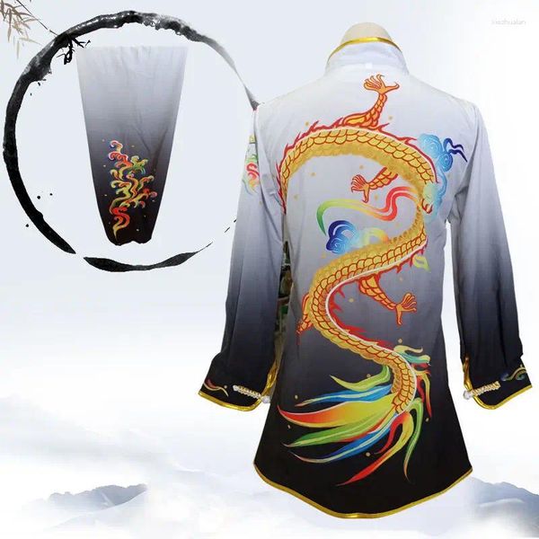 Conjuntos de ropa 2023 Artes marciales para niños Uniforme chino Manga larga Color Entrenamiento tradicional LE085