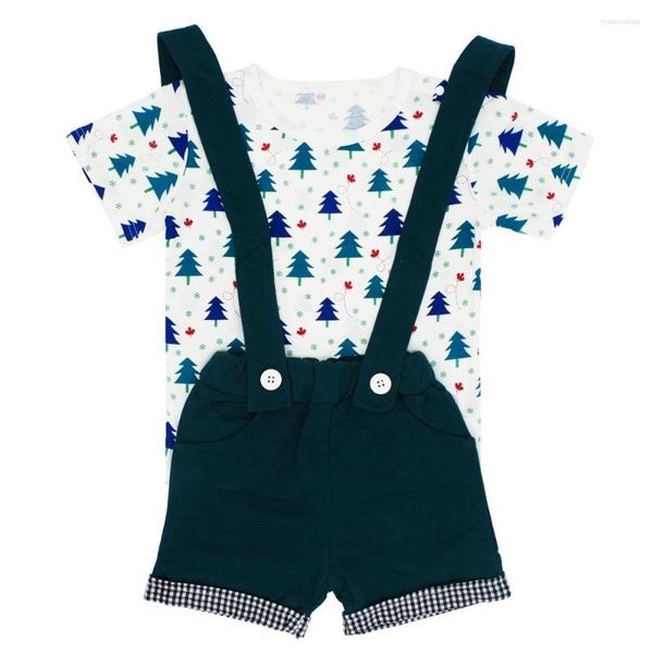 Conjuntos de ropa 2023 Estilo hawaiano Niños Bebés Niños Niñas Conjunto de arnés Verano Algodón Niños Manga corta Sling Sport Traje Ropa