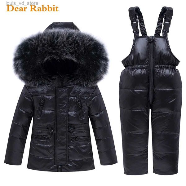 Ensembles de vêtements 2023 nouveau hiver bébé garçon fille vêtements ensemble chaud doudoune manteau Snowsuit enfants parka enfants vêtements Ski costume salopette pardessus T231204