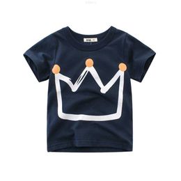 Ensembles de vêtements 2023 Summer New Boys' Short Sleeve T-shirt Children's Korean Edition Kids' Kid