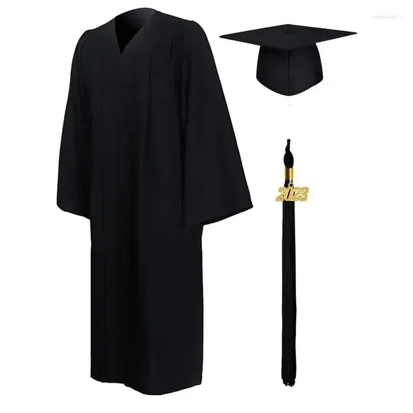 Ensembles de vêtements 2024 Robe de remise des diplômes collégiale collégial de plafonne d'uniforme ensemble de vêtements mates unisex